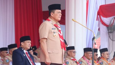 Kapolresta Tanjungpinang Hadiri Upacara Hari Pramuka Ke-65 Tingkat Kwarda Kepri