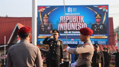 Polresta Tanjungpinang Gelar Upacara HUT ke-81 Kemerdekaan RI, Berlangsung Khidmat