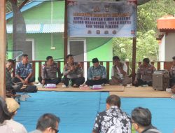 Kapolsek Bintan Timur Ajak Warga Air Glubi Bersama Jaga Kamtibmas Lewat Basembang Bercerite