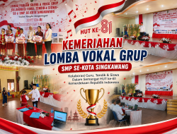 Kemeriahan Lomba Vokal Grup SMP se-Kota Singkawang Warnai Peringatan HUT ke-81 RI di Kota Singkawang