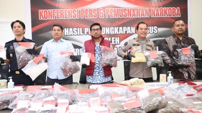 Polda Kepri Musnahkan Barang Bukti Narkotika dari 26 Perkara, Selamatkan 56.384 Jiwa