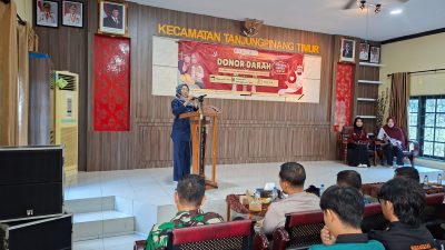 Kapolsek Tanjungpinang Timur Hadiri Donor Darah HIMATIKA UMRAH, Dorong Kepedulian Kemanusiaan