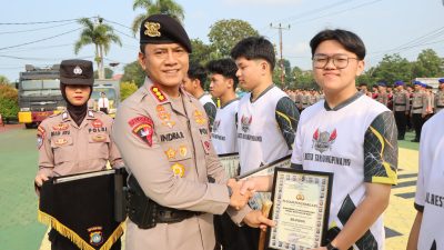 Pimpin Apel Pagi, Kapolresta Tanjungpinang Beri Penghargaan kepada Juara E-Sport Kapolda Kepri Cup 2026