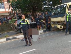 Kecelakaan Beruntun Pecah di Km 7 Tanjungpinang, Polisi Lakukan Olah TKP