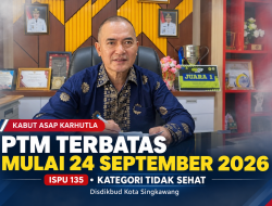 Dampak Kabut Asap Karhutla: Disdikbud Singkawang Terapkan Pembelajaran Tatap Muka Terbatas Mulai 24 September 2026