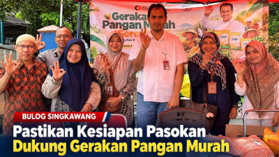 Jaga Stabilitas Harga, Bulog Singkawang Siap Suplai Bahan Pokok Terjangkau Melalui Gerakan Pangan Murah Singkawang