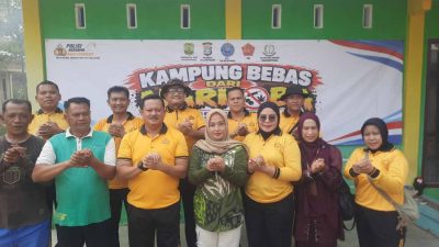 Cegah Peredaran Narkoba, Posko Kampung Bebas Narkoba di Kampung Bugis Dibersihkan dan Dibenahi