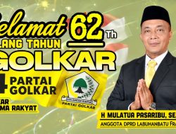 H. Mulatua Pasaribu Sampaikan Ucapan Selamat HUT Ke-62 Partai Golkar, Tegaskan Semangat Bersama Rakyat